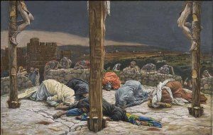 “The Earthquake” by James Jacques Tissot (1836-1902). Public Domain