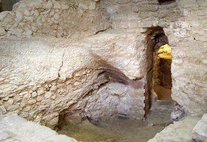 Photo of the possible childhood home of Jesus in Nazareth