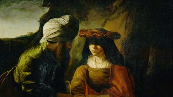 The fateful encounter between Judah and his daughter-in-law Tamar is depicted in this 17th-century painting by Dutch artist Gerbrand van den Eeckhout