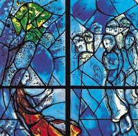 Deborah in stained glass by Chagall