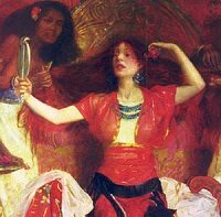19th-century painting of Jezebel by John Liston Byam Shaw
