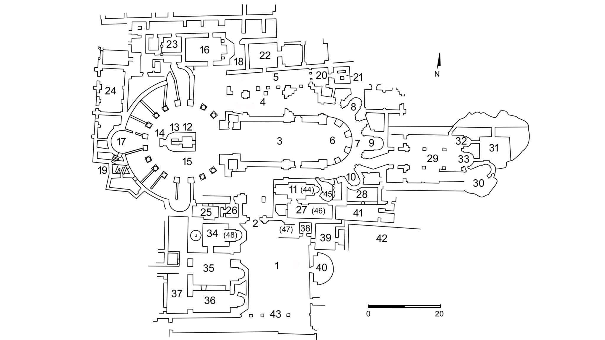 Church of Holy Sepulchre Diagram