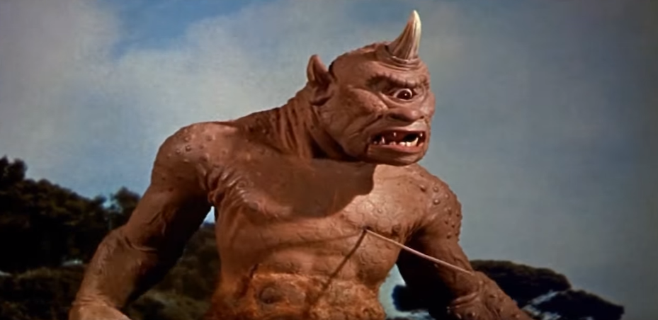 an image of the cyclops from The 7th Voyage of Sinbad in the article From Cyclopes to Superheroes