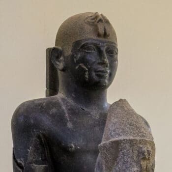 Statues of various rulers of the late 25th Dynasty to the early Napatan period. Credit: Matthias Gehricke, CC BY-SA 4.0