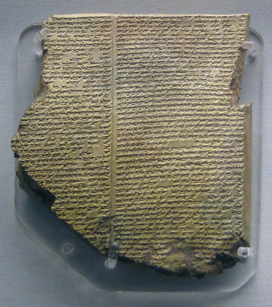 The Flood Tablet from the Epic of Gilgamesh presents a Babylonian version of the global deluge Credit BabelStone (Own work) CC0