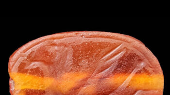 Bottom of the Assyrian scarab seal. Courtesy Anastasia Shapiro, IAA.