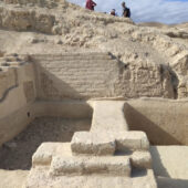 Mikveh at the Hasmonean winter palace in Jericho (second century BCE). From Wikimedia Commons; CC BY-SA 4.0\