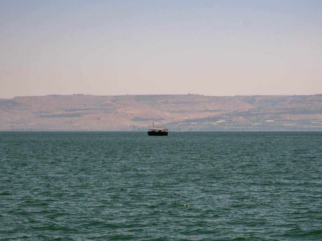 A-boat-sailing-on-the-Sea-of-Galilee