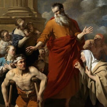 Paul healing a disabled man at Lystra, by Karel Dujardin (1663). Photo: Public domain, via Wikimedia Commons