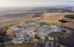 Areal view of Tel Megiddo Area H