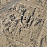 Birds eye view of excavated Temple of Ishtar at Assur. Courtesy Mark Altaweel et al., “The Sand Deposit Underneath the Ishtar Temple in Assur, Iraq,” Journal of Archaeological Science (2026), CC-BY 4.0.