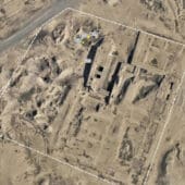 Birds eye view of excavated Temple of Ishtar at Assur. Courtesy Mark Altaweel et al., “The Sand Deposit Underneath the Ishtar Temple in Assur, Iraq,” Journal of Archaeological Science (2026), CC-BY 4.0.