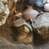 Juglets with traces of vanilla at Megiddo