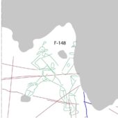 side by side images of gladiator etching on wall and a modern tracing. Courtesy Louis Autin, Marie-Adeline Le Guennec, and Éloïse Letellier-Taillefer