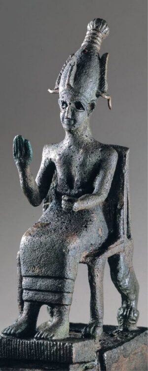 A god seated on a throne from Byblos_LIBII63